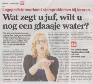Wat zegt u juf