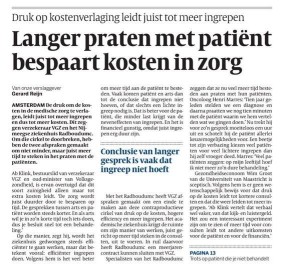 langer praten met patient